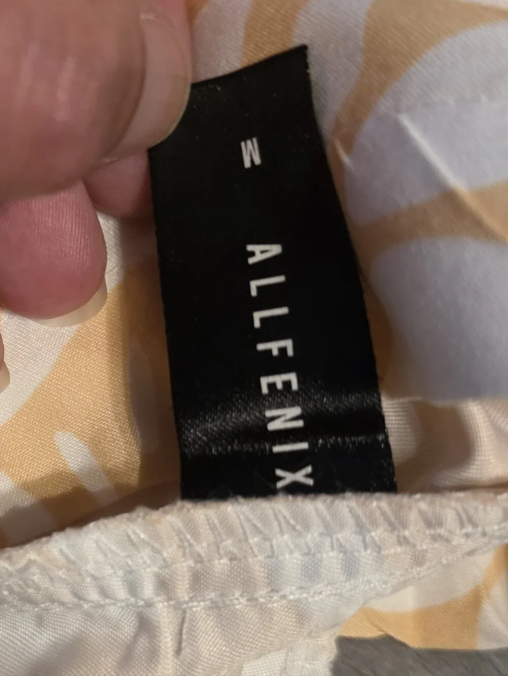 Allfenix Wilo Botanical Swim Shorts Yellow White Size Medium